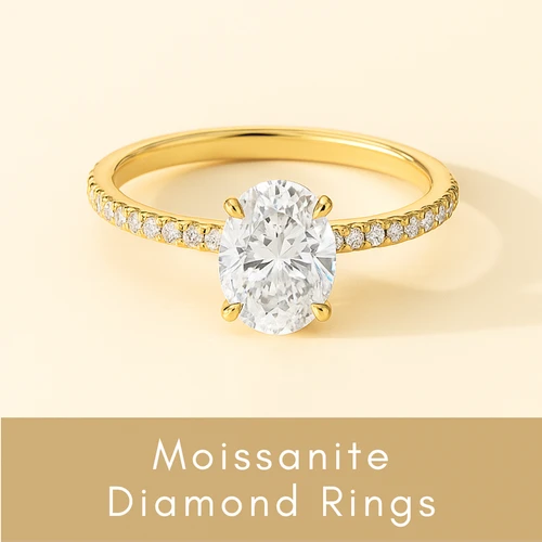 Moissanite Diamond Rings